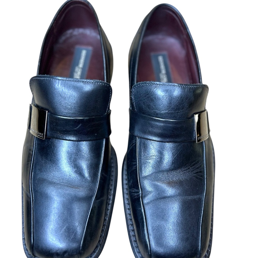 Kenneth Cole New York Men's Black Leather Loafers - Picture 2 of 12